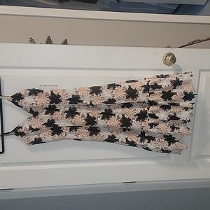 Dress the population chantal black multi lace dress sample